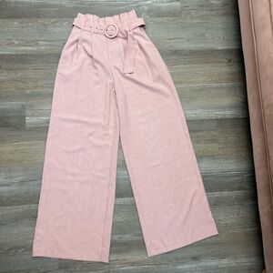 Flying Tomato Pink Wide Leg Pants